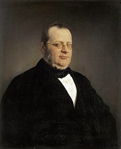 Retrato de Cavour pintado por Francesco Hayez