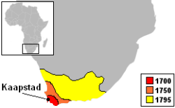 Extensión de la colonia de Ciudad del Cabo