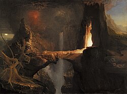 Expulsión. Luna y luz de fuego (1828) de Thomas Cole, Museo Thyssen-Bornemisza, Madrid