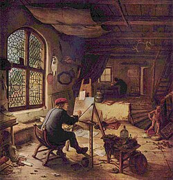 El pintor en su taller de Adriaen van Ostade