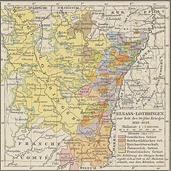 Mapa de la región durante el siglo XVII