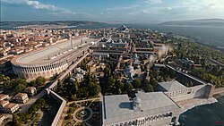 Representación gráfica antigua relacionada con la historia de Constantinopla