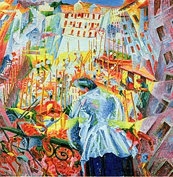 La calle ante la casa de Boccioni