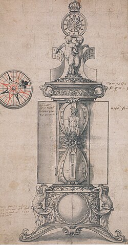Diseño para el reloj-salero de Anthony Denny