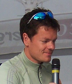 Retrato del ciclista Marc Lotz