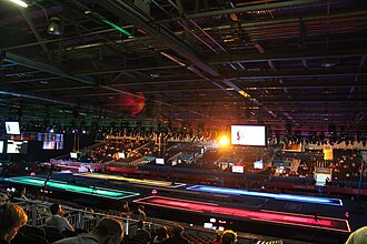 Pabellón de esgrima en los Juegos Olímpicos de Londres 2012