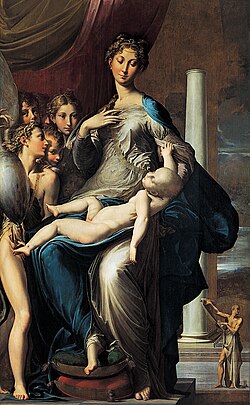 La Madona del cuello largo por Parmigianino