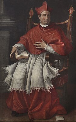 Retrato histórico del cardenal Colonna datado en el año 1532
