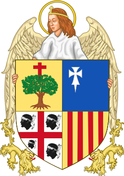 Primer testimonio del escudo de Aragón