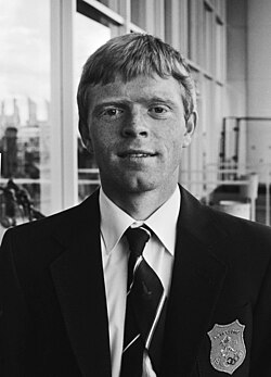 Retrato del ciclista Peter Winnen