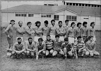 El Eibar Rugby Taldea en el Triangular de Zarauz en 1980