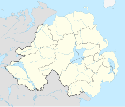Mapa de ubicación de Belfast en Irlanda del Norte