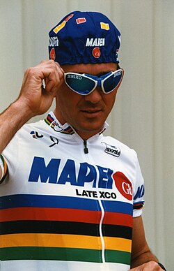 Museeuw con el maillot de campeón del mundo