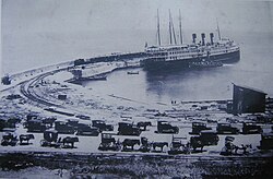 El puerto de Piriápolis en torno al año 1910