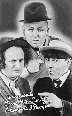 Fotografía del grupo cómico Los Tres Chiflados