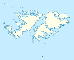 Ubicación en las Islas Malvinas