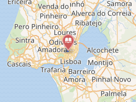 Mapa de localización de la Biblioteca Nacional de Portugal