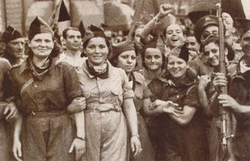 Milicianas anarquistas de la CNT-FAI en Barcelona