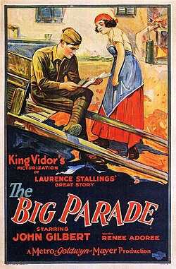 Cartel promocional de la película El gran desfile con sus protagonistas