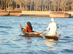 Barca en el Shatt al-Arab