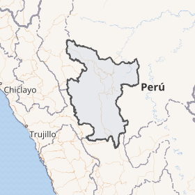 Mapa político del departamento de San Martín