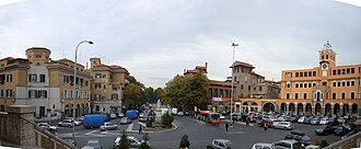 Ubicación del distrito en Roma