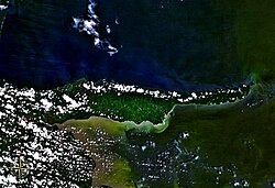 Península de Paria desde el espacio