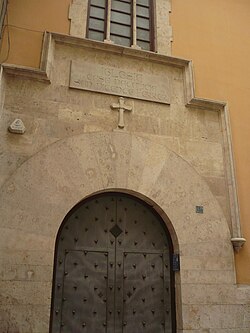 Fachada de la Casa de San Vicente Ferrer en Valencia