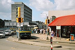 Autobús público de transporte en Bridgetown