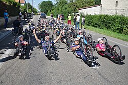 Salida de una prueba de hand bike