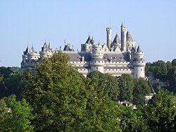 Vista panorámica del Château de Pierrefonds