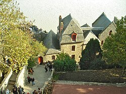 Interior de las murallas del Monte Saint-Michel