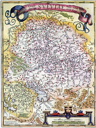 Representación de la región de Suabia