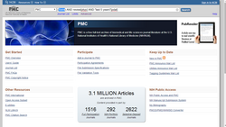Representación esquemática de la plataforma PubMed Central