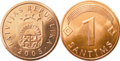 Moneda de 1 Santīms
