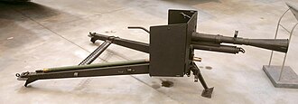 Cañón de Infantería de 37 mm modelo 1916 TRP expuesto en el Museo del Ejército en Bruselas.