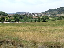 Vista panorámica de Moyá desde el noreste