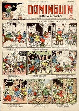Tapa del primer número de Dominguín publicado en 1915