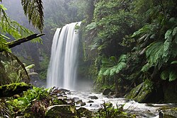 Gestión de la tierra en la catarata Hopetoun en Australia