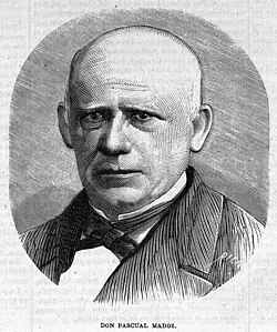 Retrato de Madoz en 1870