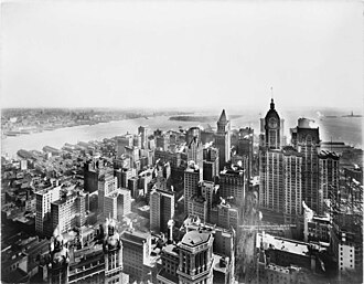 Vista desde el Edificio Woolworth en 1913