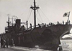 Embarcación Kōei Maru en Melbourne para la repatriación de prisioneros de guerra japoneses