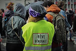 Manifestantes participantes en el movimiento social originado por las políticas de precios del combustible.