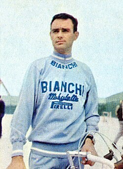 Retrato del ciclista Imerio Massignan