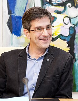 Mikel Arana en un acto público