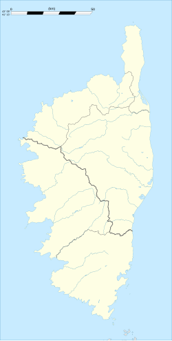 Mapa de localización de Porto-Vecchio en Córcega
