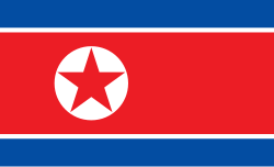 Bandera oficial de Corea del Norte