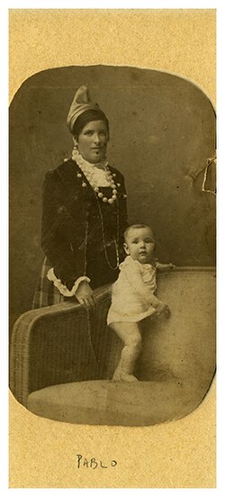 Retrato infantil de Pablo Palazuelo