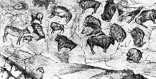 Pintura rupestre en la Cueva de Altamira