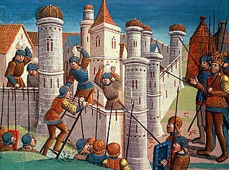 Representación artística histórica de la caída de Constantinopla.